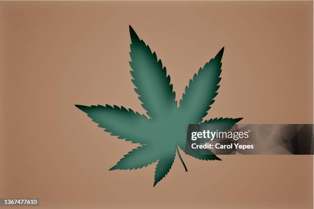 cannabis leaf  in paper work - marijuana leaf stock pictures, royalty-free photos & images