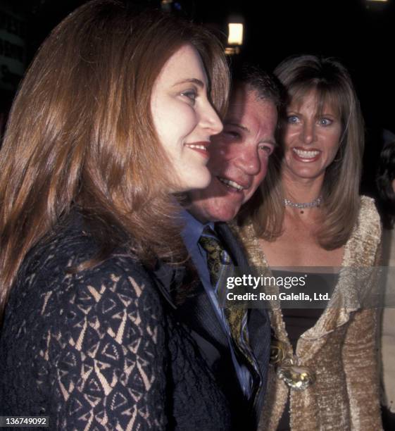 William Shatner wife Elizabeth Martin and daughter attend the world premiere of "Miss Congeniality" on December 14, 2000 at Mann Chinese Theater in...