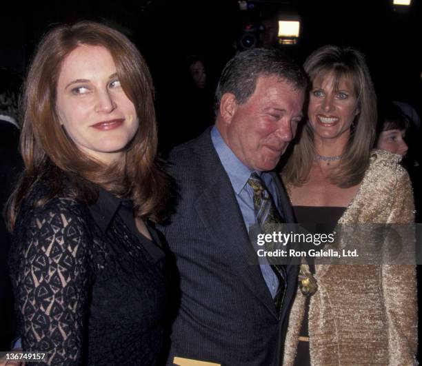 William Shatner wife Elizabeth Martin and daughter attend the world premiere of "Miss Congeniality" on December 14, 2000 at Mann Chinese Theater in...