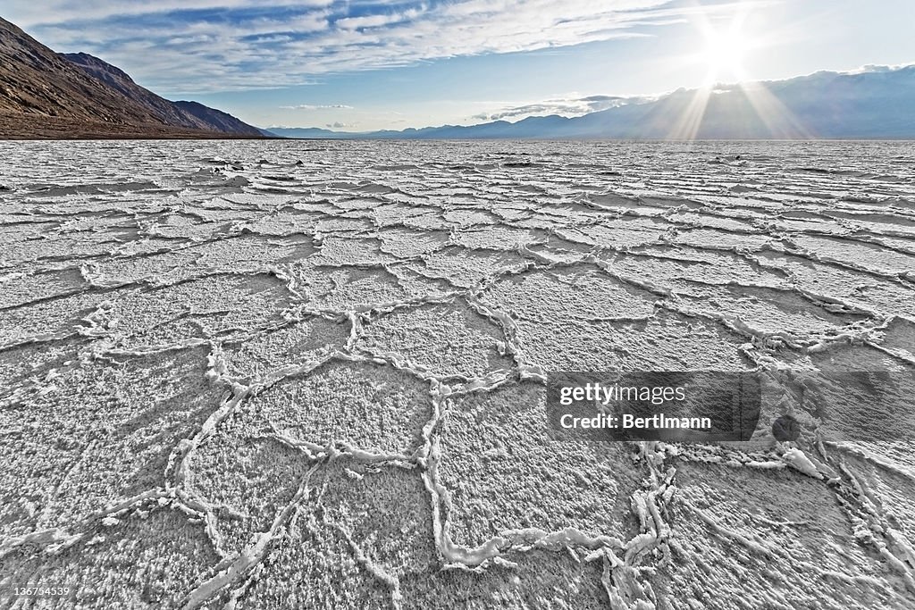 Coucher de soleil à Salt Lake Badwater