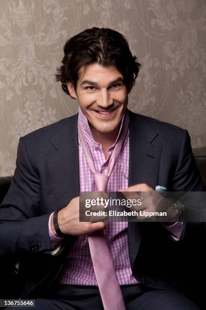 Hockey player Brian Boyle from the New York Rangers is photographed for New York Post on November 17, 2011 in New York City.