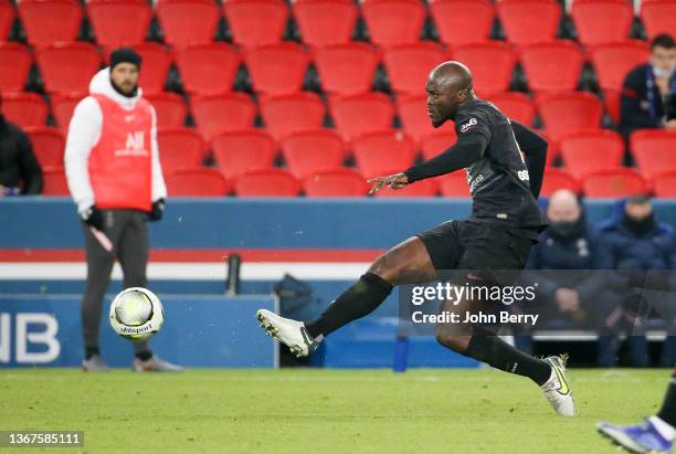 Danilo Pereira of PSG during the Ligue 1 Uber Eats match between Paris Saint-Germain and Stade de Reims at Parc des Princes stadium on January 23,...