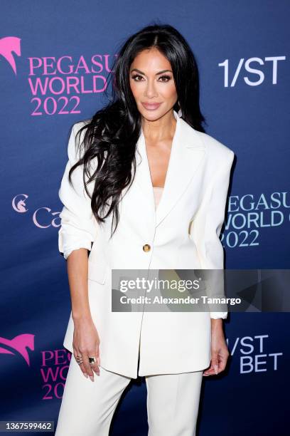 Nicole Scherzinger attends the 2022 Pegasus World Cup at Gulfstream on January 29, 2022 in Hallandale, Florida.