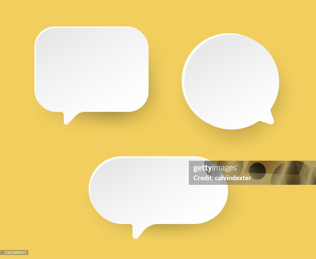 Speech bubbles and thought balloons
