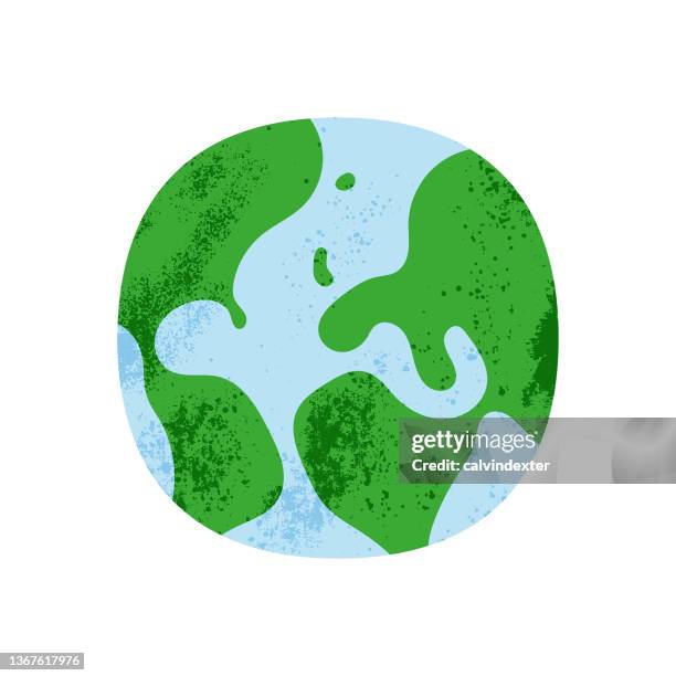 illustrazioni stock, clip art, cartoni animati e icone di tendenza di forma del blob del globo terrestre - planet earth