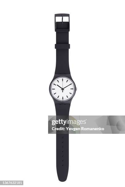 wristwatch isolated on white background - wristwatch imagens e fotografias de stock