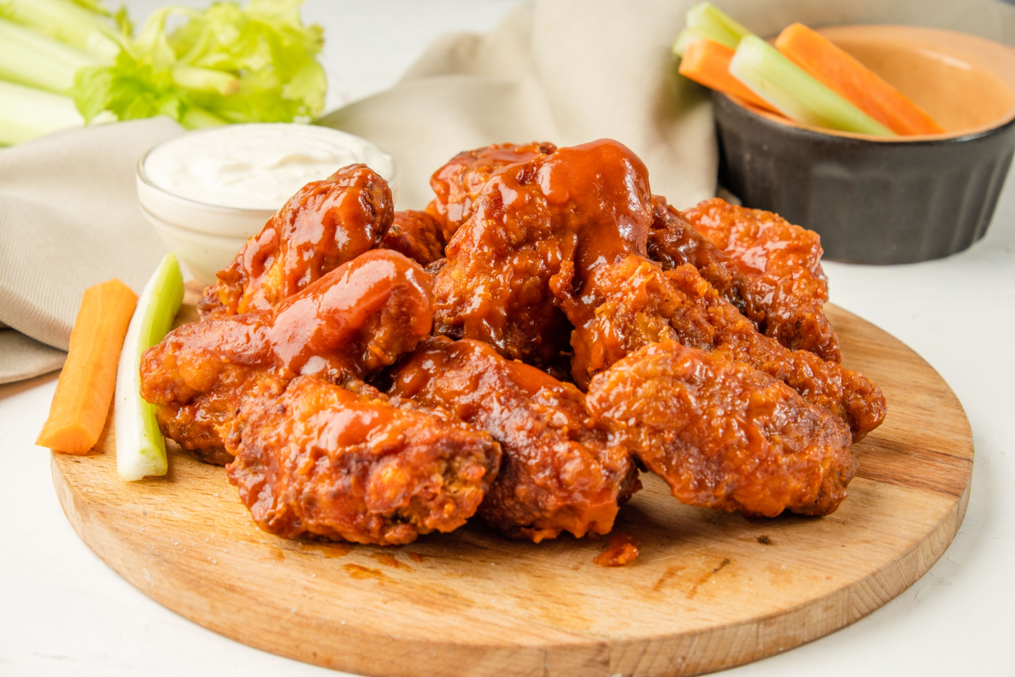 buffalo wings serving