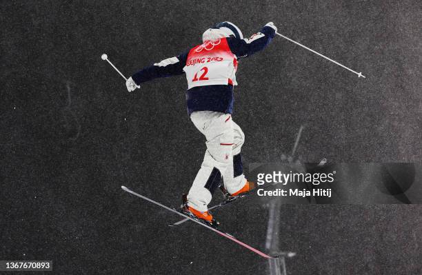 Bradley Wilson of Team United States of America during the Men's/Women's Freestyle Skiing Moguls Training session at Genting Snow Park on January 30,...