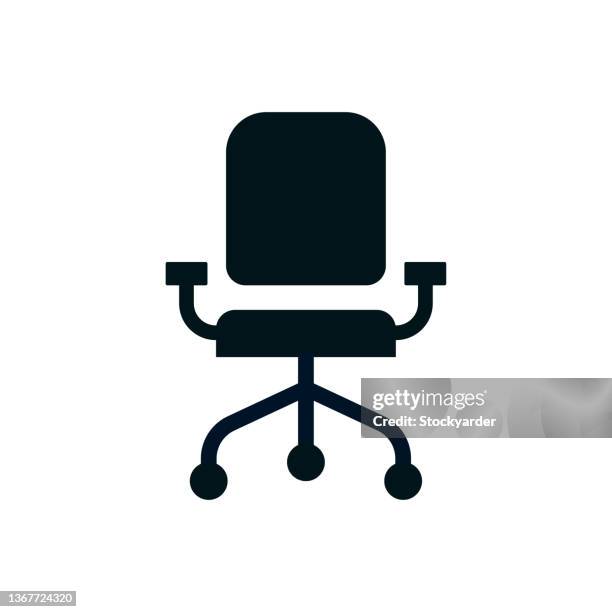 stockillustraties, clipart, cartoons en iconen met office position solid icon - ergonomie