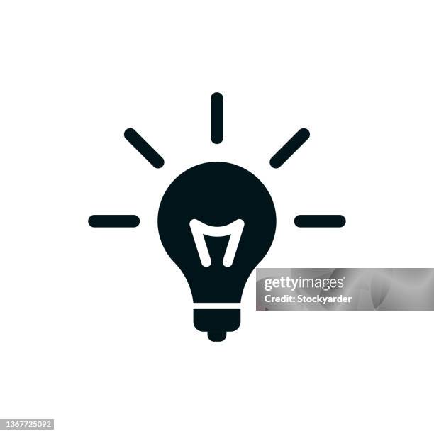 idea marketing solid icon - ideology icon stock illustrations