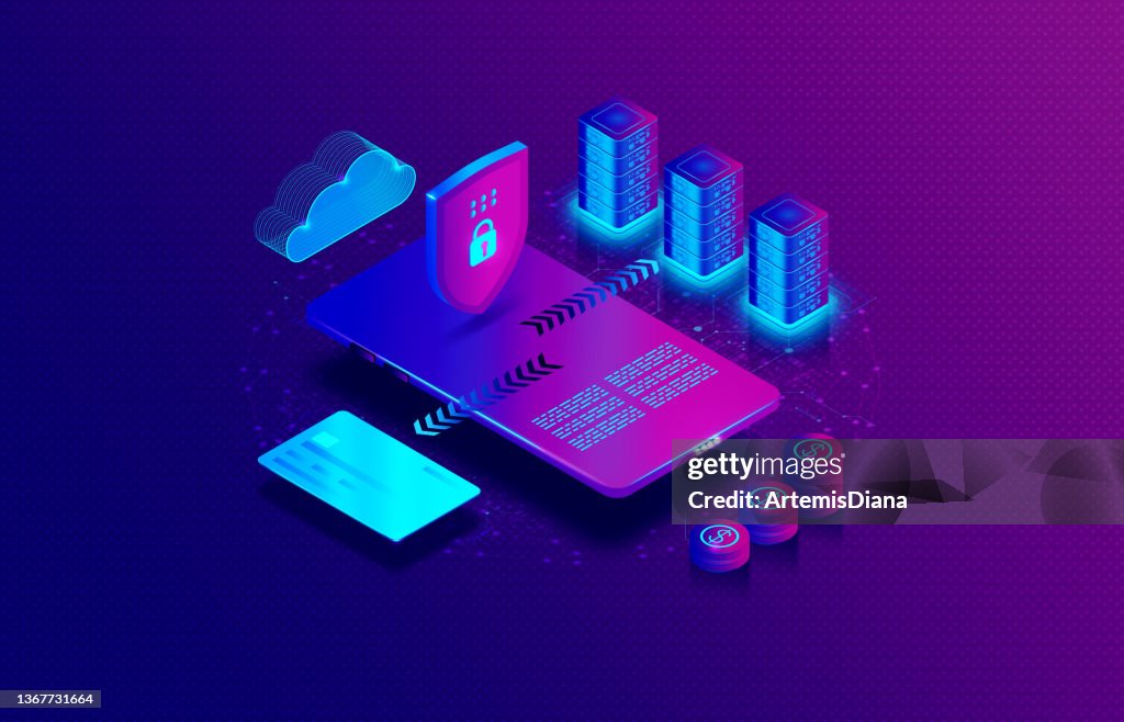 Secure Online Payment Processing Concept Making Secure Payments Online