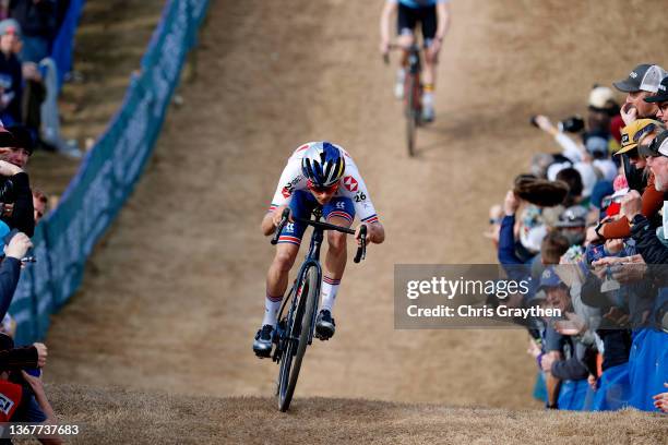 Thomas Pidcock of The United Kingdom competes during the 73rd UCI Cyclo-Cross World Championships Fayetteville 2022 - Men's Elite / #Fayetteville2022...