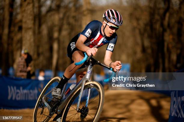 Eric Brunner of The United States competes during the 73rd UCI Cyclo-Cross World Championships Fayetteville 2022 - Men's Elite / #Fayetteville2022 /...