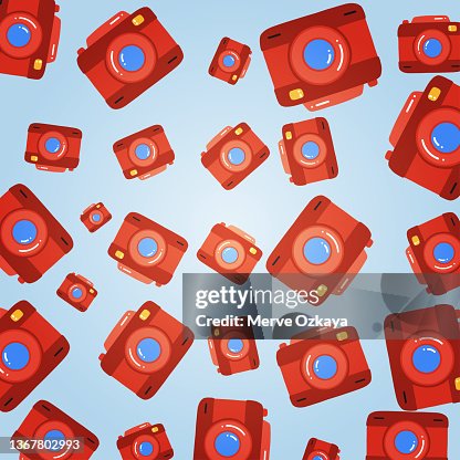 Retro camera pattern Retro camera pattern