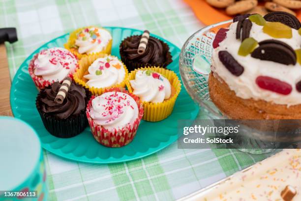 community bake sale - bazaar stock pictures, royalty-free photos & images