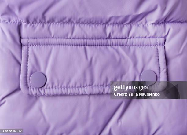 quilted jacket pocket. background, the texture of clothing, jacket pocket. - jacket pocket stock pictures, royalty-free photos & images