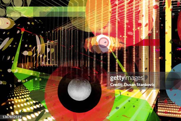 creative abstraction - led art stock illustrations