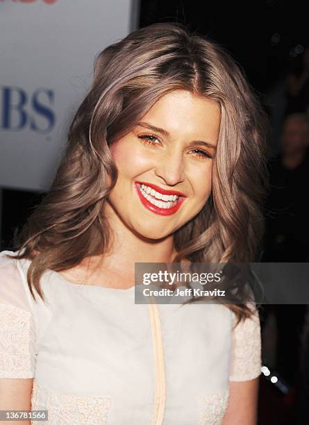 Personality Kelly Osbourne arrive at the 2012 People's Choice Awards at Nokia Theatre L.A. Live on January 11, 2012 in Los Angeles, California.