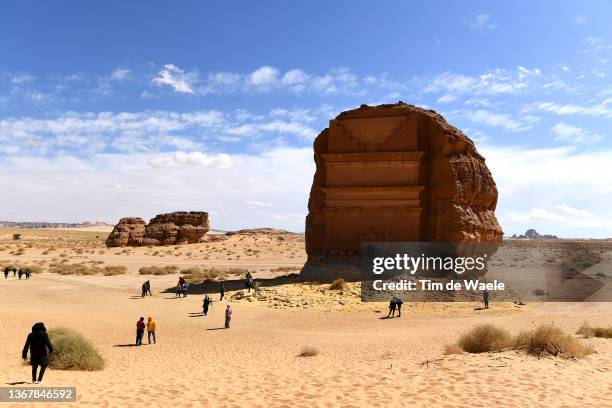 General view of Hegra, Ancient City in Saudi Arabia desert and UNESCO heritage in Al Ula during the 6th Saudi Tour 2022, Top Riders Press Conference...