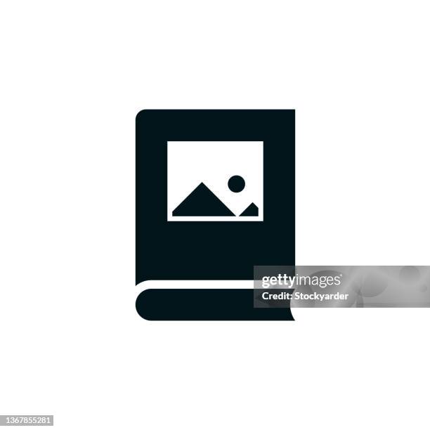 tourist guide solid icon - magazine stack white background stock illustrations