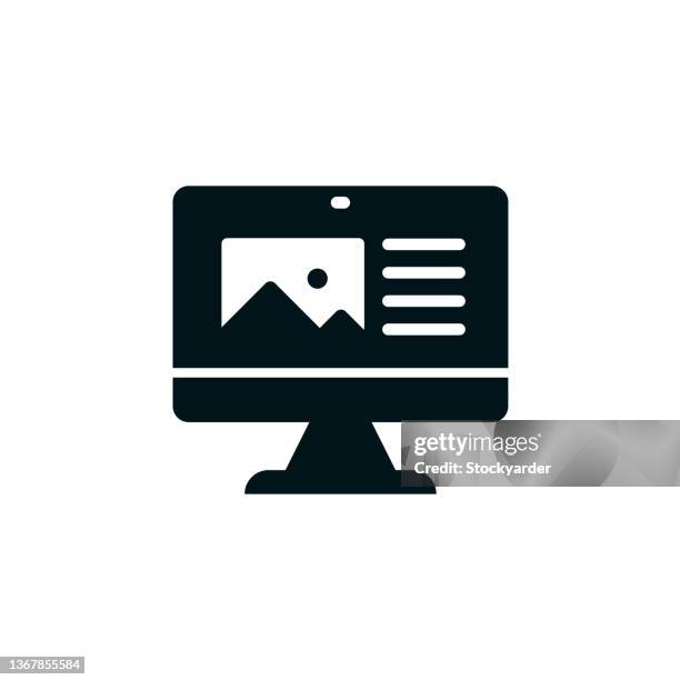 social media account solid icon - community solid icon stock illustrations