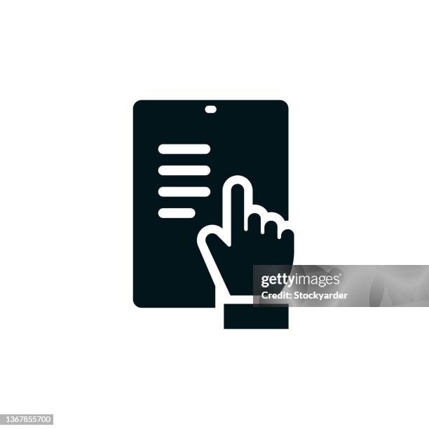 electronic publication solid icon - www stock illustrations