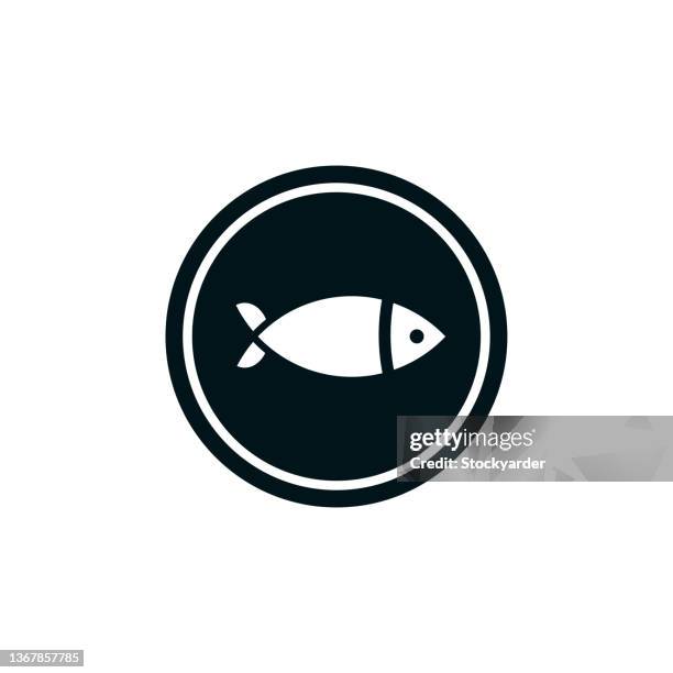 seafood restaurant solid icon - appetizer plate stock illustrations