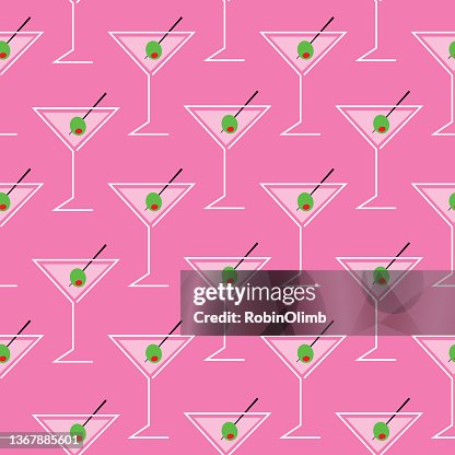 Abstract Pink Martinis Seamless Pattern Seamless Pattern Abstract Pink Martinis Seamless Pattern Seamless Pattern