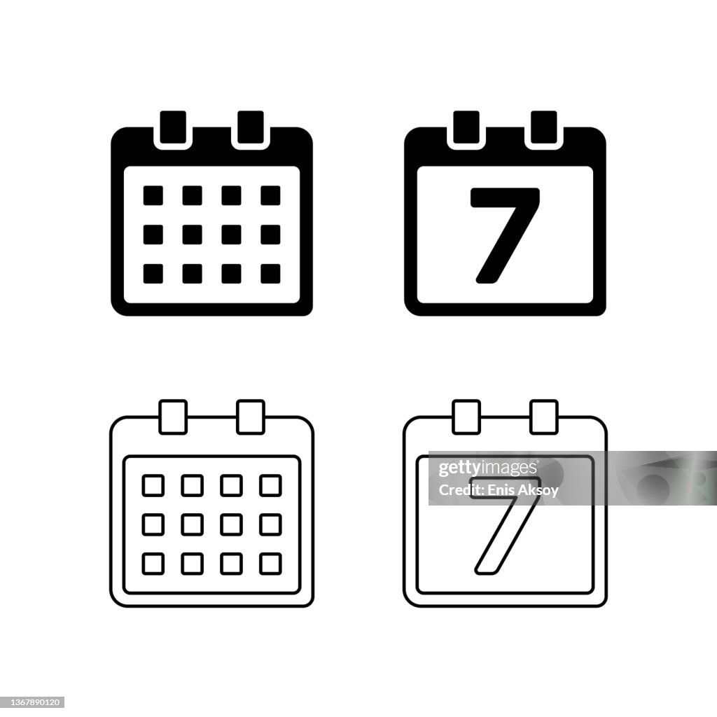 Icônes de calendrier