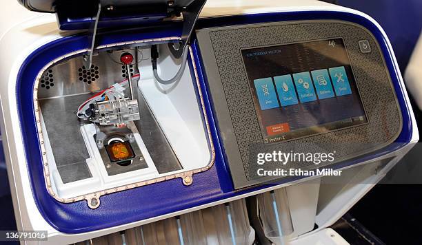 The Proton Semiconductor Sequencer from Ion Torrent Systems Inc., a new DNA sequencing machine and chip designed to sequence the entire human genome...