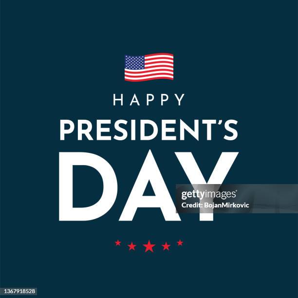 bildbanksillustrationer, clip art samt tecknat material och ikoner med happy presidents day poster, card, background. vector - president