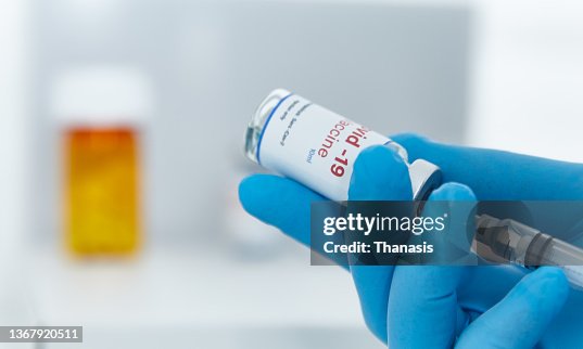 Finding Booster Covid19 Vaccine Booster Injection Vial Vaccine Omikron High-Res Stock ...