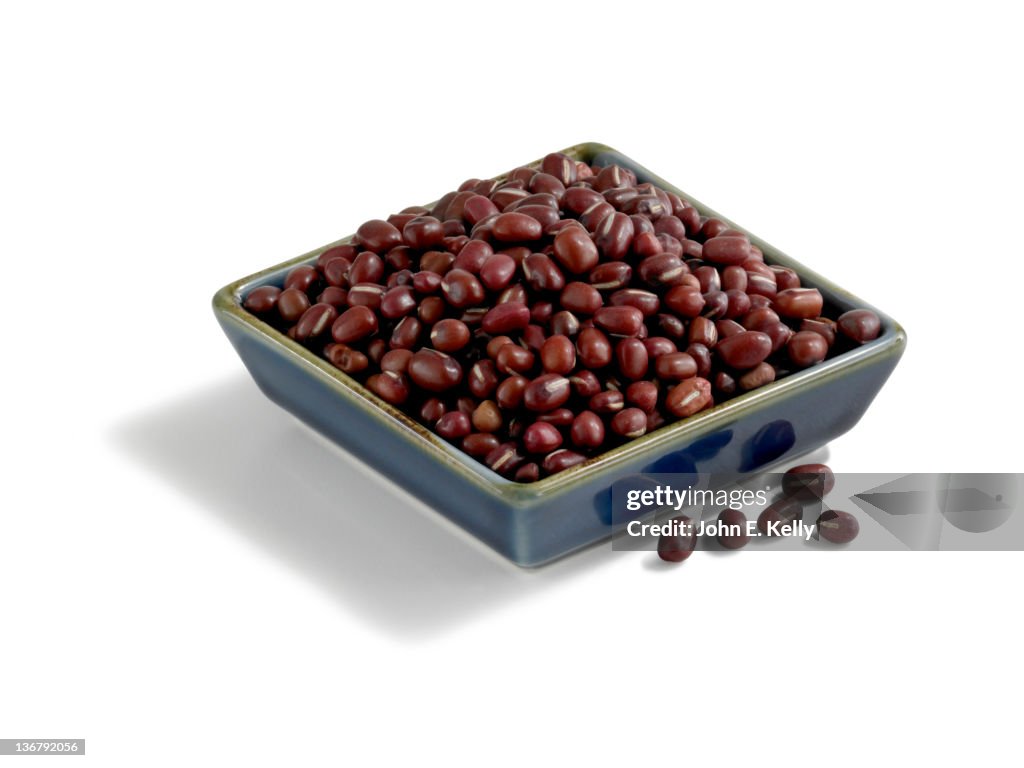 Adzuki bean on white