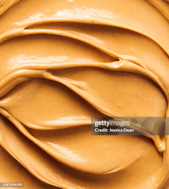 peanut butter swirls - macro food stock-fotos und bilder