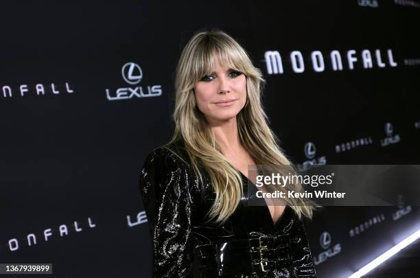 Heidi Klum attends the Los Angeles premiere of "Moonfall" at TCL Chinese Theatre on January 31, 2022 in Hollywood, California.