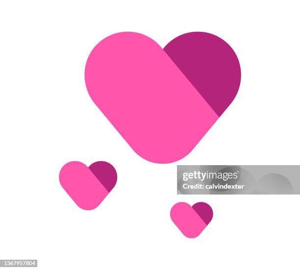 heart shape designs - empathy concept stock illustrations