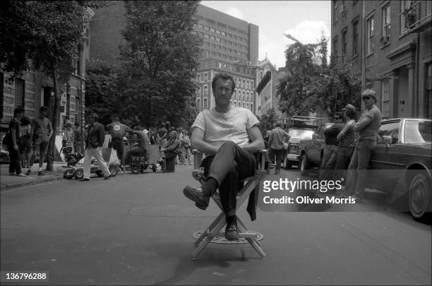 Portrait of Australian actor Bryan Brown as he poses on the set of his movie, 'F/X' , New York, New York, 1986.