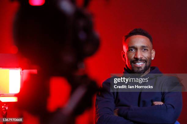 Jermain Defoe pictured at The Academy of Light after signing for Sunderland for the second spell on January 31, 2022 in Sunderland, England.