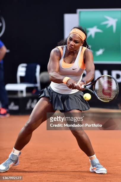 The American tennis player Serena Williams during the Internationali BNL d'Italia di Tennis at the foro italico. Rome May 12th, 2015