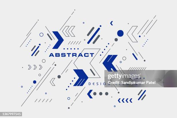 abstract arrow template - draft stock illustrations