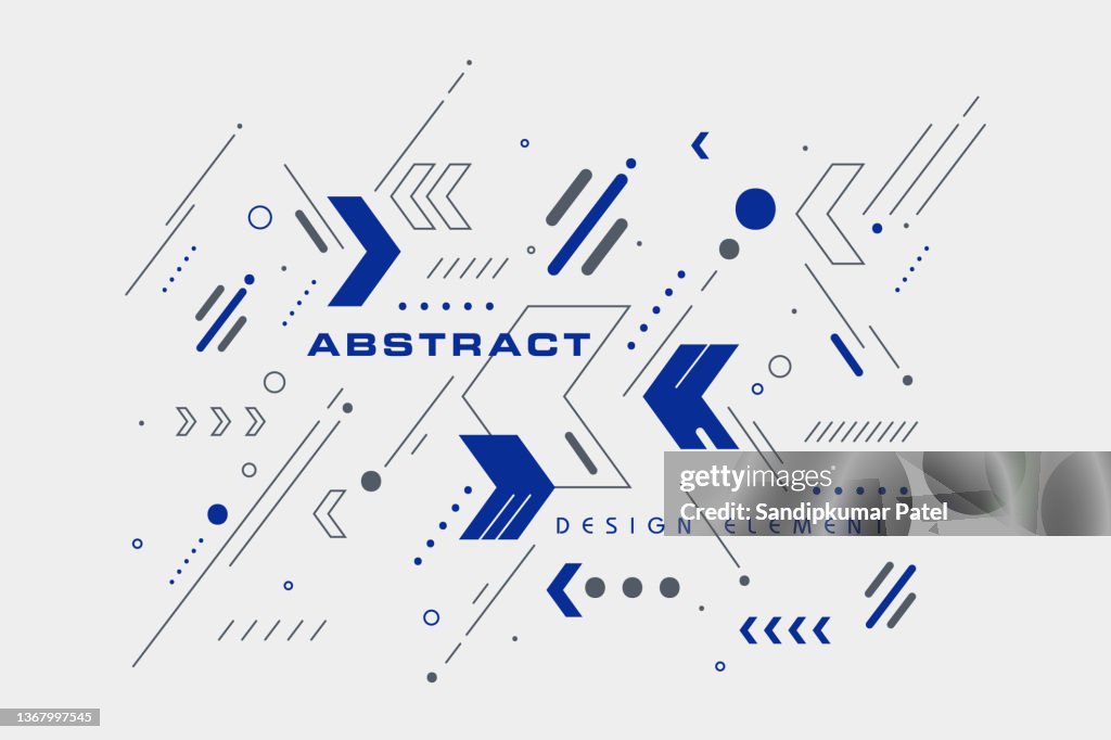 Abstract Arrow template
