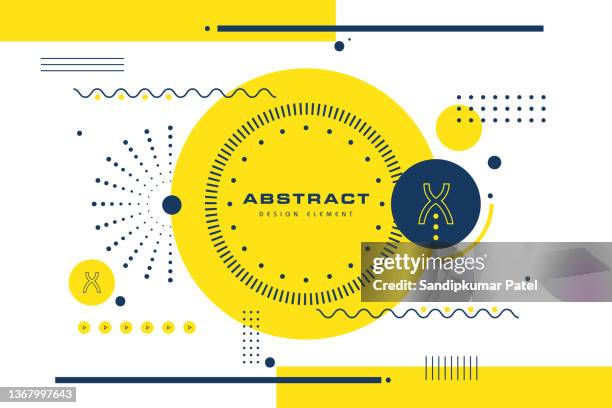 stockillustraties, clipart, cartoons en iconen met minimalist banner design in abstract style. - abstract science