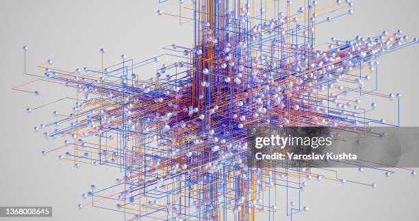 splineworld digitally generated image - changer de forme photos et images de collection