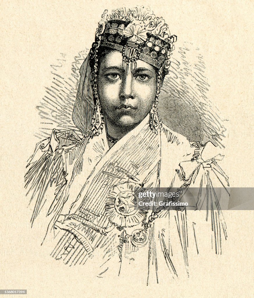 Shah Jahan Sultan Begum von Bhopal Porträt 1898