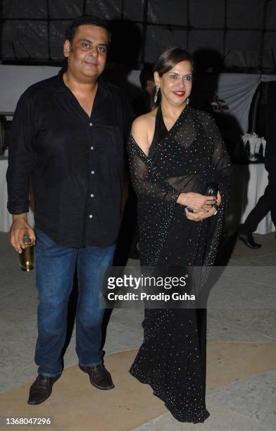 Rahul Mittra and a guest attends birthday bash on October 13,2012 in Mumbai, India.