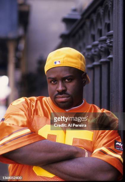 Funkmaster Flex performs at a show on September 10, 1998 in New York City.
