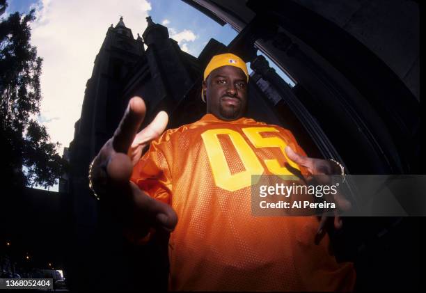 Funkmaster Flex performs at a show on September 10, 1998 in New York City.