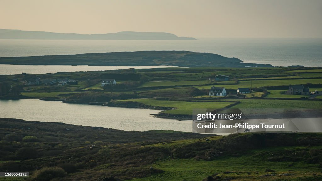 Landscape by the ocean in rural West Cork, Southern Ireland