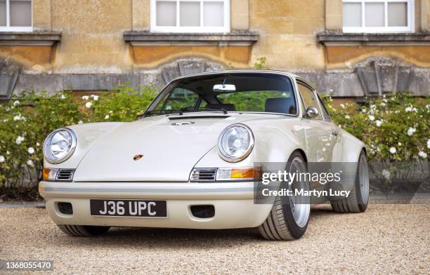 The Porsche 911 Carrera seen at Salon Prive, held at Blenheim Palace. Each year some of the rarest cars are displayed on the lawns of the palace, in...