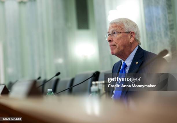 Sen. Roger Wicker participates in a Senate Commerce, Science, and Transportation subcommittee on Consumer Protection, Product Safety, and Data...